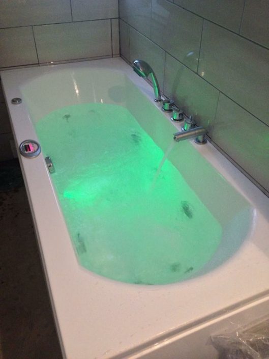 Bath Installation with lighting